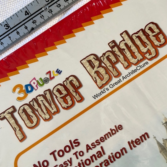 🦋3/40 3D Puzzle - Tower Bridge 118 pieces STEM Toy - Picture 3 of 9